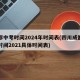 成都中考时间2024年时间表(四川成都中考时间2021具体时间表)